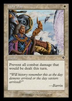 2000 Magic the Gathering Invasion #20 Holy Day Front