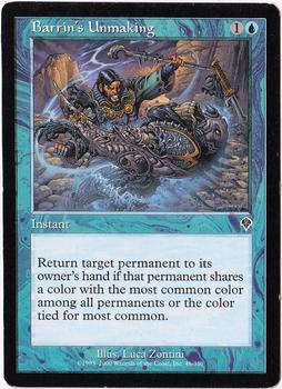 2000 Magic the Gathering Invasion #46 Barrin's Unmaking Front