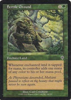 2000 Magic the Gathering Invasion #188 Fertile Ground Front