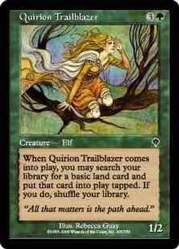 2000 Magic the Gathering Invasion #205 Quirion Trailblazer Front