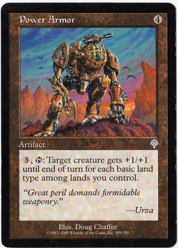 2000 Magic the Gathering Invasion #309 Power Armor Front