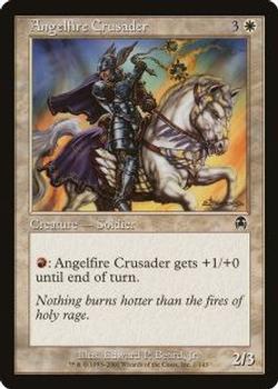 2001 Magic the Gathering Apocalypse #1 Angelfire Crusader Front