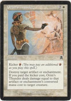 2001 Magic the Gathering Apocalypse #15 Orim's Thunder Front