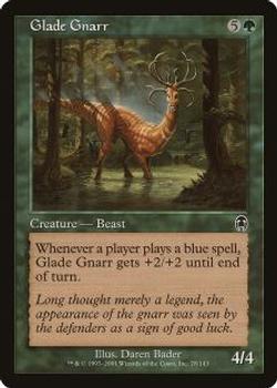 2001 Magic the Gathering Apocalypse #78 Glade Gnarr Front