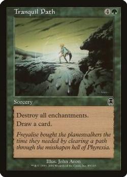 2001 Magic the Gathering Apocalypse #89 Tranquil Path Front