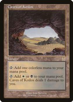 2001 Magic the Gathering Apocalypse #140 Caves of Koilos Front