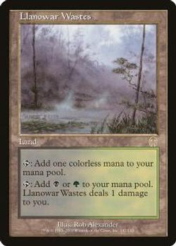 2001 Magic the Gathering Apocalypse #141 Llanowar Wastes Front