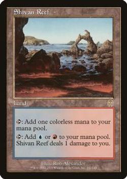 2001 Magic the Gathering Apocalypse #142 Shivan Reef Front