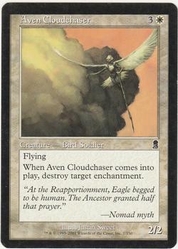 2001 Magic the Gathering Odyssey #7 Aven Cloudchaser Front