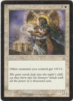 2001 Magic the Gathering Odyssey #12 Blessed Orator Front