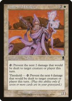 2001 Magic the Gathering Odyssey #25 Hallowed Healer Front