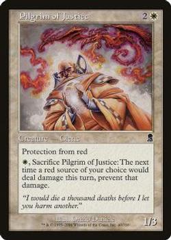 2001 Magic the Gathering Odyssey #40 Pilgrim of Justice Front