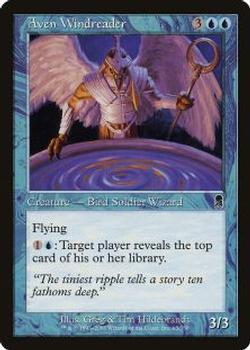 2001 Magic the Gathering Odyssey #65 Aven Windreader Front