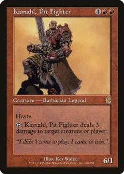 2001 Magic the Gathering Odyssey #198 Kamahl, Pit Fighter Front