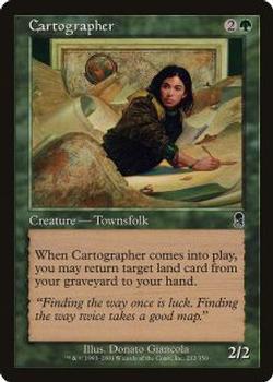 2001 Magic the Gathering Odyssey #232 Cartographer Front