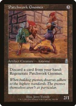 2001 Magic the Gathering Odyssey #306 Patchwork Gnomes Front