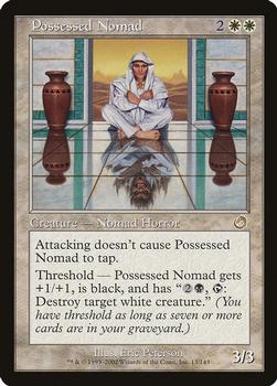 2002 Magic the Gathering Torment #13 Possessed Nomad Front