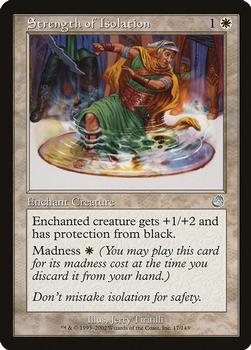 2002 Magic the Gathering Torment #17 Strength of Isolation Front