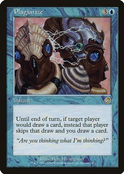 2002 Magic the Gathering Torment #44 Plagiarize Front