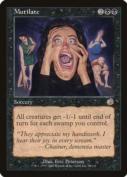 2002 Magic the Gathering Torment #73 Mutilate Front