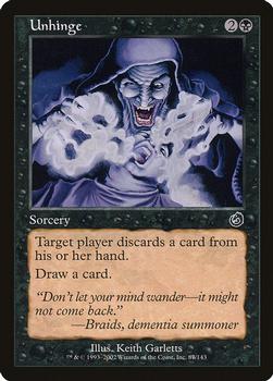 2002 Magic the Gathering Torment #87 Unhinge Front