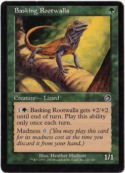 2002 Magic the Gathering Torment #121 Basking Rootwalla Front