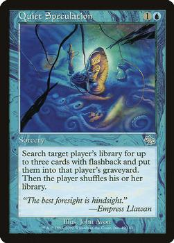 2002 Magic the Gathering Judgment #49 Quiet Speculation Front