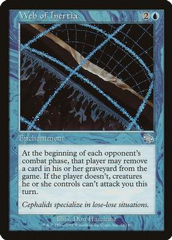 2002 Magic the Gathering Judgment #53 Web of Inertia Front