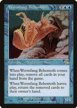 2002 Magic the Gathering Judgment #55 Wormfang Behemoth Front