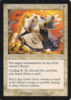 2002 Magic the Gathering Onslaught #5 Aura Extraction Front
