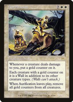 2002 Magic the Gathering Onslaught #6 Aurification Front