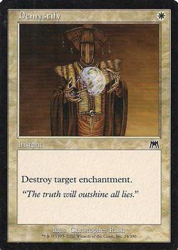 2002 Magic the Gathering Onslaught #24 Demystify Front