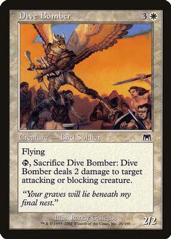 2002 Magic the Gathering Onslaught #26 Dive Bomber Front