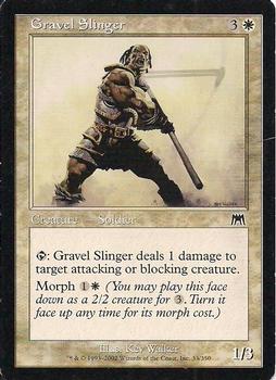 2002 Magic the Gathering Onslaught #33 Gravel Slinger Front