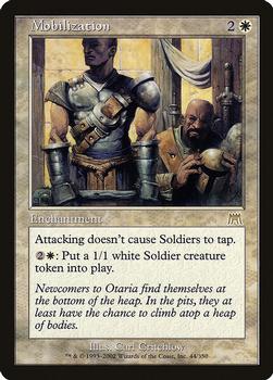 2002 Magic the Gathering Onslaught #44 Mobilization Front