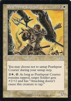 2002 Magic the Gathering Onslaught #48 Pearlspear Courier Front