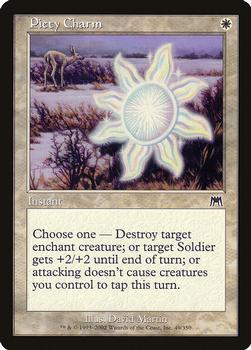 2002 Magic the Gathering Onslaught #49 Piety Charm Front