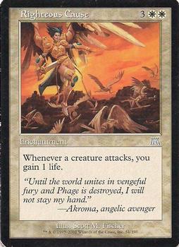 2002 Magic the Gathering Onslaught #51 Righteous Cause Front