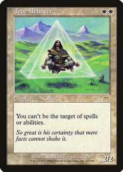 2002 Magic the Gathering Onslaught #57 True Believer Front