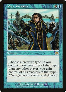 2002 Magic the Gathering Onslaught #101 Peer Pressure Front