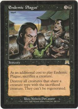 2002 Magic the Gathering Onslaught #142 Endemic Plague Front