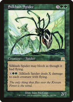 2002 Magic the Gathering Onslaught #281 Silklash Spider Front