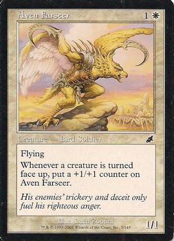 2003 Magic the Gathering Scourge #3 Aven Farseer Front