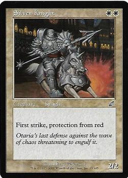 2003 Magic the Gathering Scourge #23 Silver Knight Front