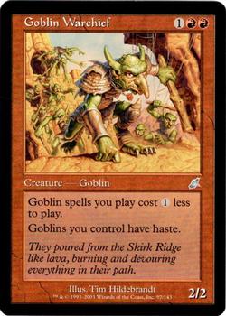 2003 Magic the Gathering Scourge #97 Goblin Warchief Front
