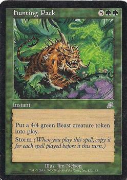 2003 Magic the Gathering Scourge #121 Hunting Pack Front