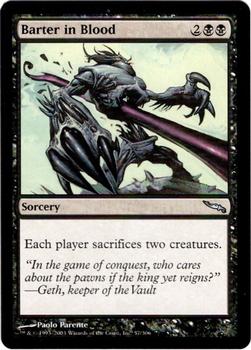 2003 Magic the Gathering Mirrodin #57 Barter in Blood Front