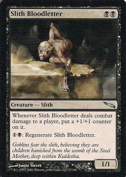 2003 Magic the Gathering Mirrodin #77 Slith Bloodletter Front