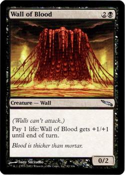2003 Magic the Gathering Mirrodin #82 Wall of Blood Front