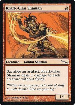 2003 Magic the Gathering Mirrodin #98 Krark-Clan Shaman Front